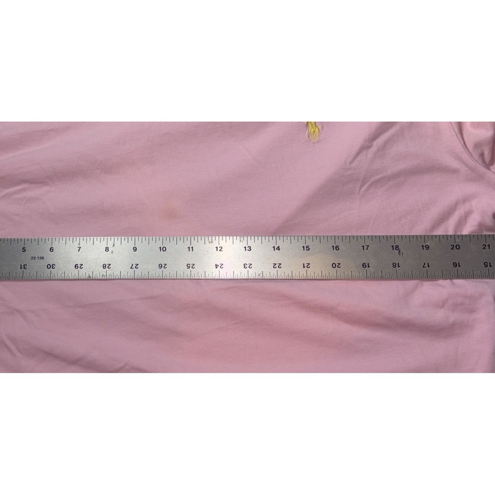 Polo By Ralph Lauren Pink With Yellow Logo Medium - Picture 5 of 5